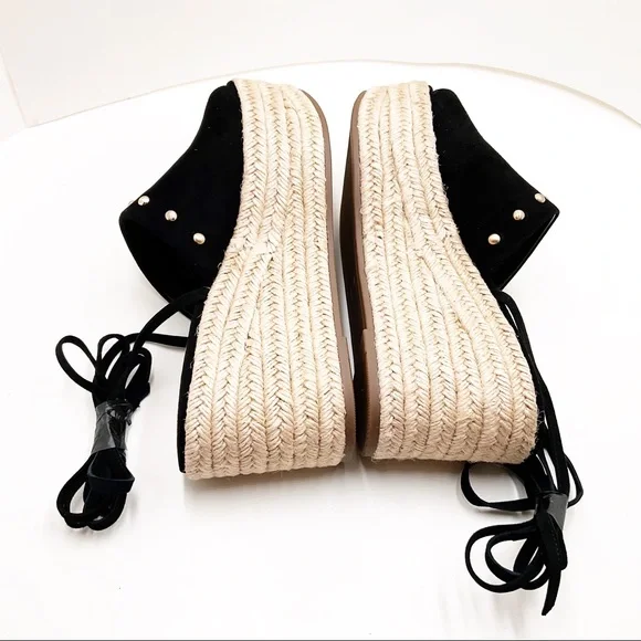 🆕{Marc Fisher} Verena Studded Suede Espadrilles - Picture 12 of 17